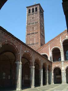 Milan : léglise basilique saint Ambroise