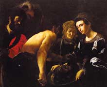 Giovanni Battista Caracciolo : Salomé. 1615-1620. Huile sur toile. Florence, les Offices