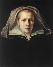 Guido Reni : portrait de la mère de l’artiste. Huile sur toile, 64 x 55cm. Bologne, Pinacoteca Nazionale