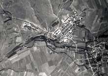 Buchenwald, camp-commando dOhrdruf : vue aérienne