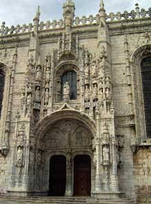 Belem : monastère des Hiéronymites. Le grand portail (Histoire de lart - Quattrocento